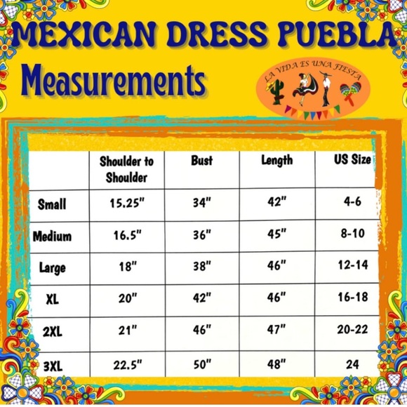 ⚜️🔷⚜️Traditional Mexican Tehuacán Embroidered woman’s dress - Picture 16 of 16